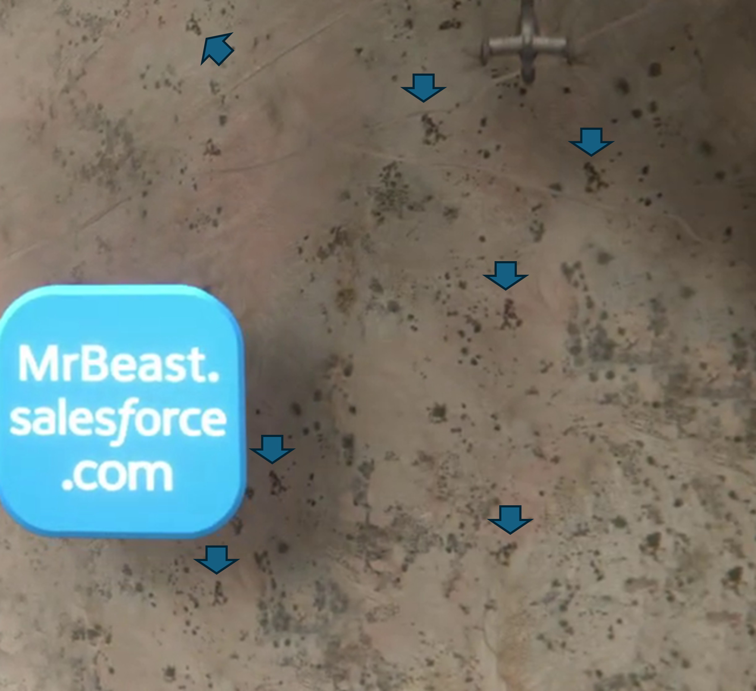 Map showing the repeating triangle anomaly